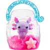 Animagic Let’s Glo Axolotl Bubble Reef | Squishy Water Toy Floats and Glows | Ages 4+