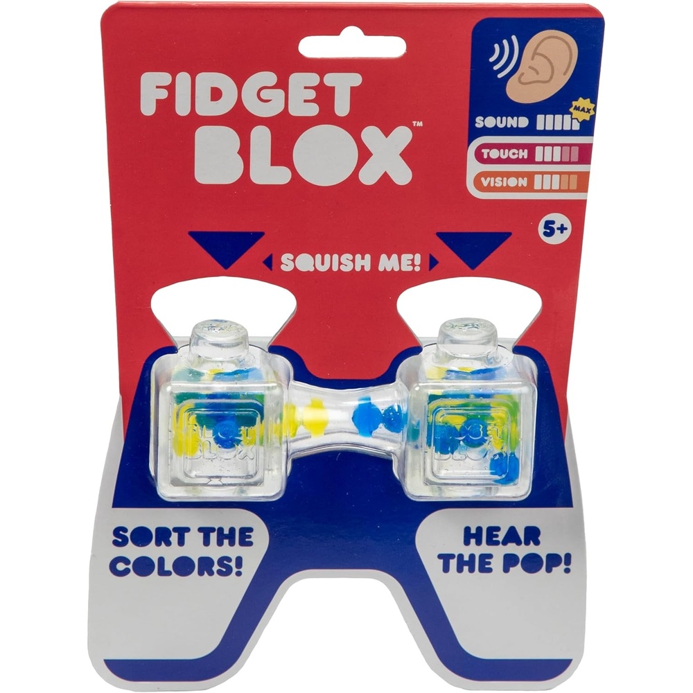 image:imageGoliath Fidget Blox Sound Blue amp Yellow Poppers Sensory Fidget Toys from the Makers of Jelly Blox Safe amp Reliable Ages 5