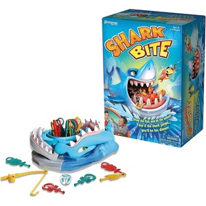 Shark Bite with Let’s Go Fishin’ Card Game (Amazon Exclusive) by Pressman(Shark Bite)